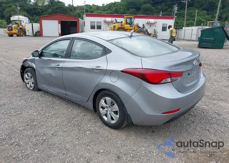 2016 Hyundai Elantra Se from USA, damaged, VIN 5NPDH4AEXGH665691